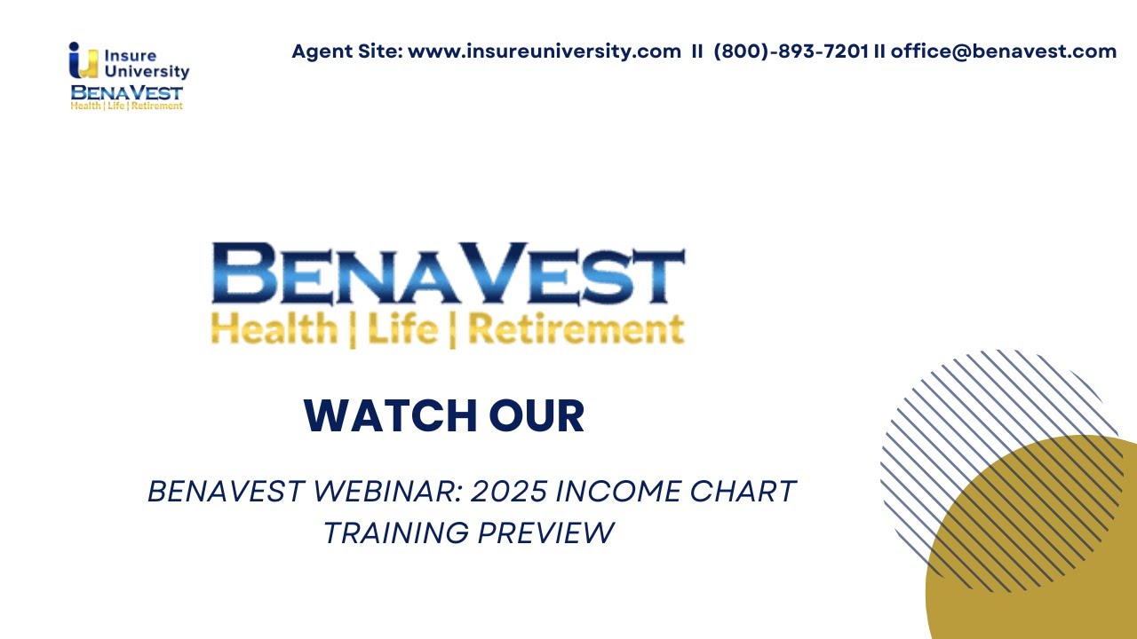 Benavest Webinar: 2025 Income Chart Training | Preview