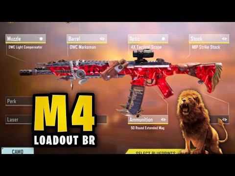 Retired Ak47👋M4 On Duty🔥Insane Long Range | Zero Recoil | Best M4 + 4x Tactical Scope Loadout br🤯