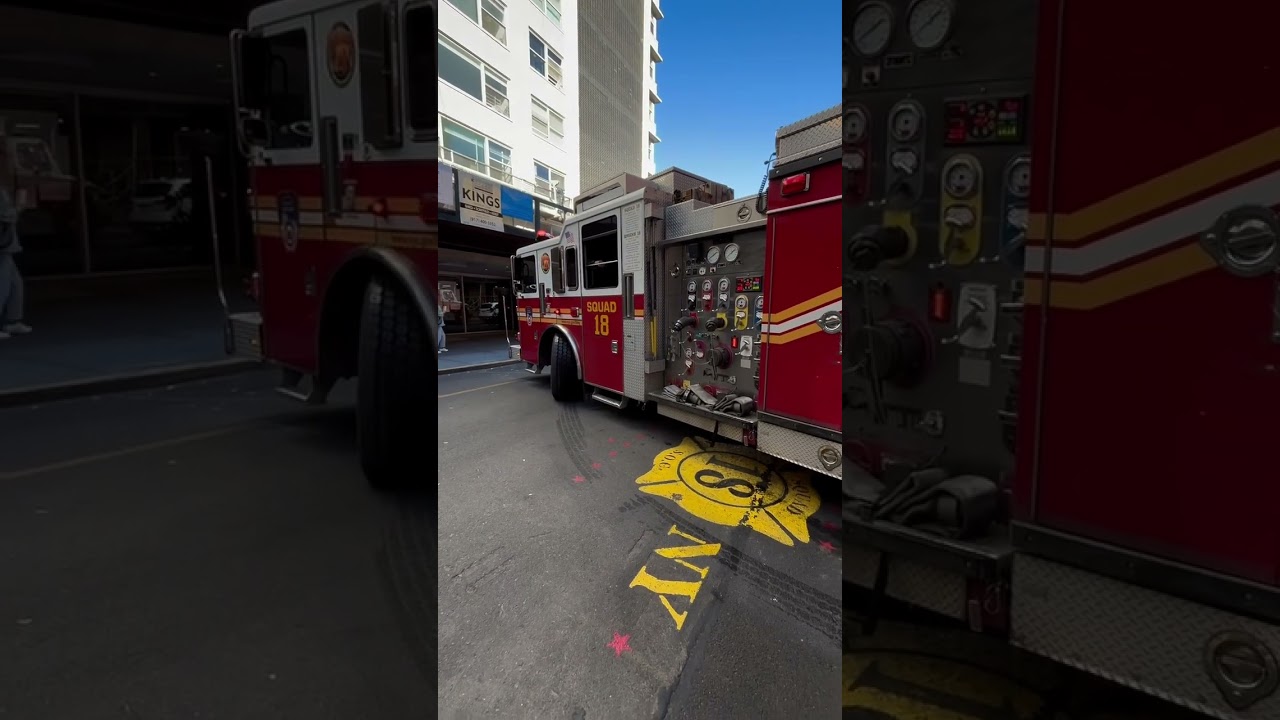 FDNY Squad 18 Rolling out for a call