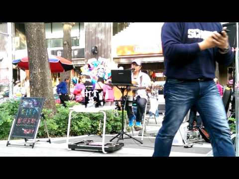 20151212 查查 - 夢醒時分 ( 原唱 : 陳淑樺 ) - 勤美草悟道 - 街頭藝人展演