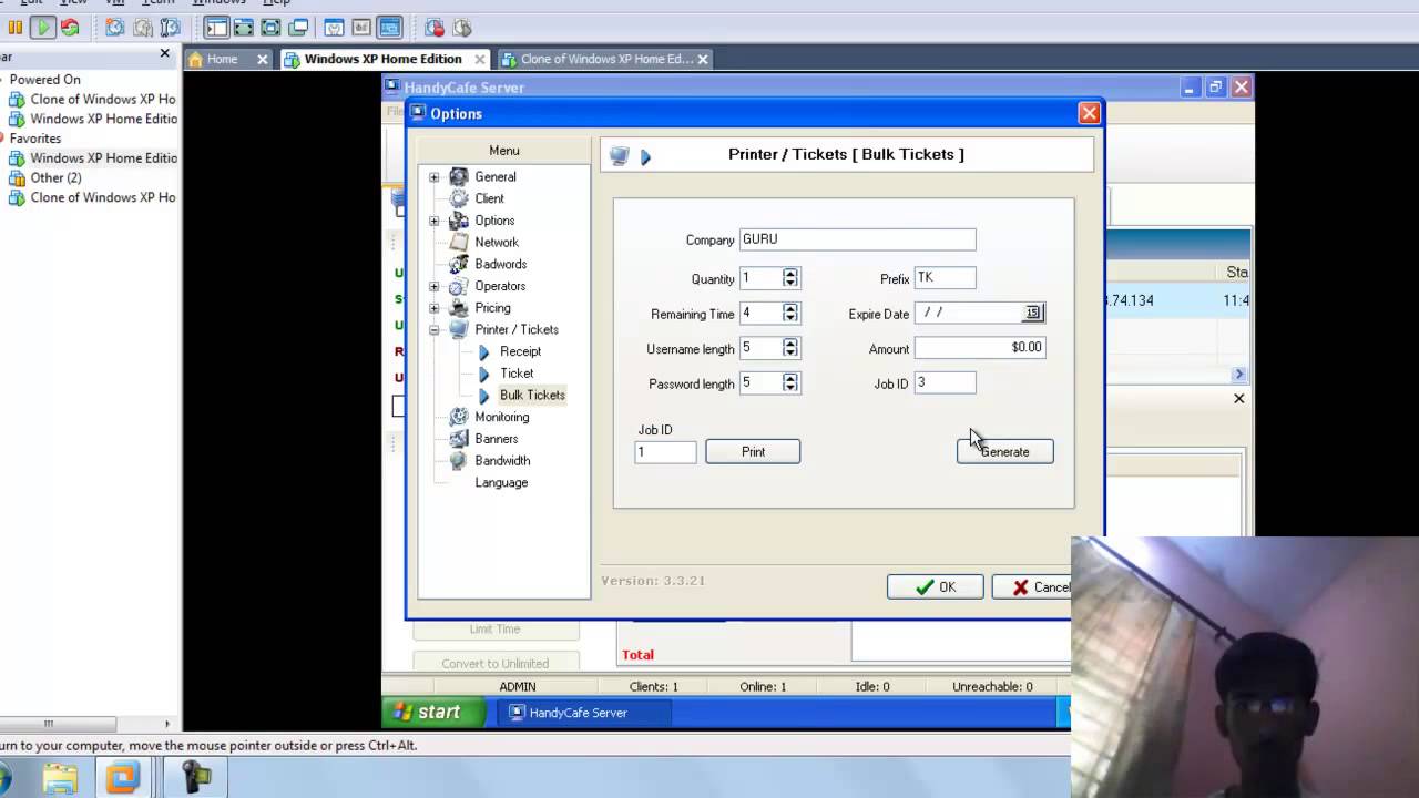 Cafe management software hacking