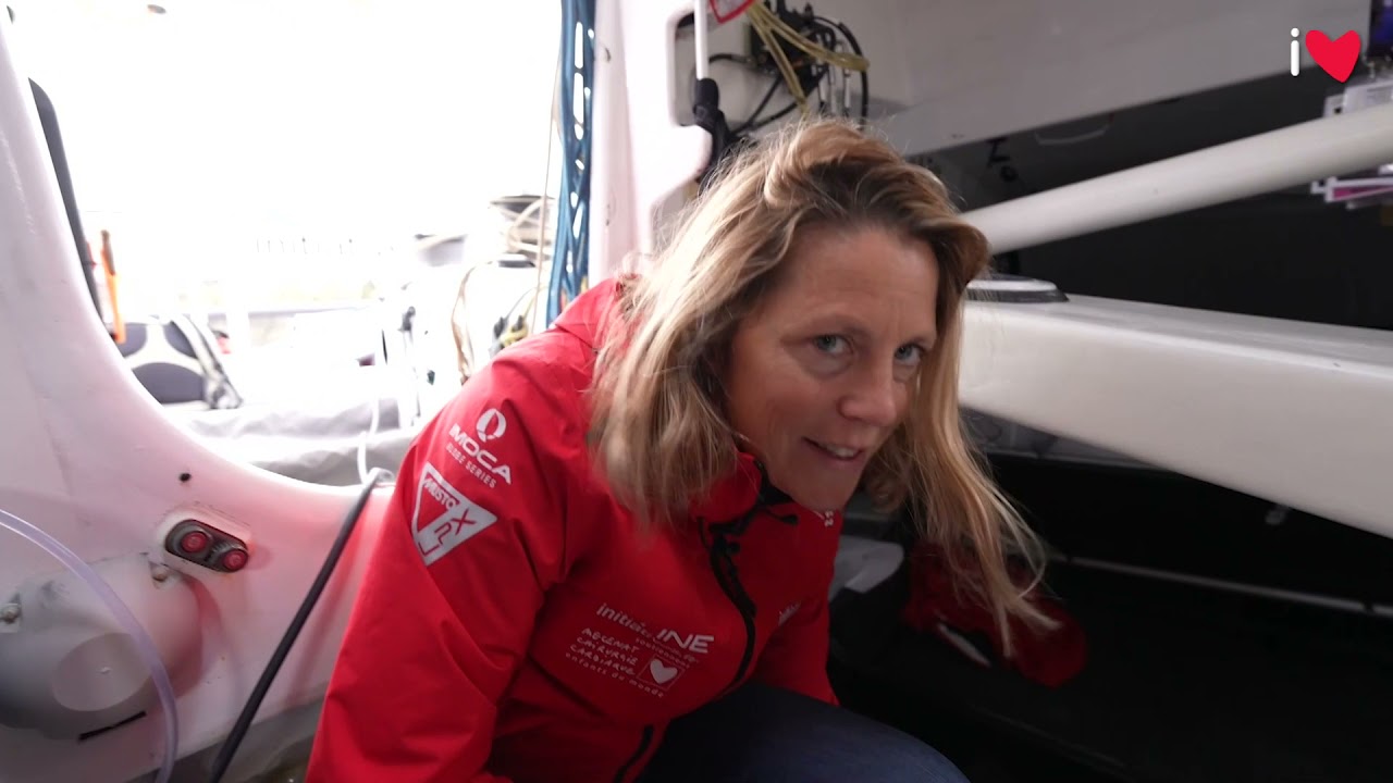 Visitez le bateau Initiatives-cœur avec Sam Davies et son co-skipper