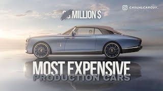 The Most EXPENSIVE production CARS for 2023