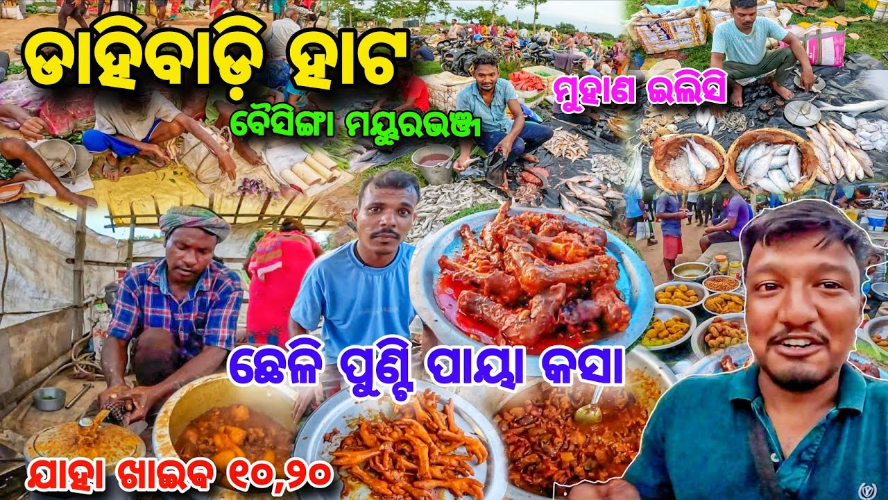 ହାଣ୍ଡିଆ ସାଙ୍ଗକୁ ଚାଖନା😱 Mutton Paya Kasa 🤤 କରାଟ,କଲିଜା କଷା🔥 Chicken 10rs / Baisinga Hata, Mayurbhanj