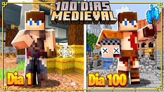 PASSEI 100 DIAS EM UM TORNEIO MEDIEVAL - Minecraft O FILME
