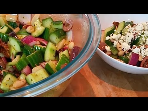 Greek Cannellini Salad | Doug Cooking