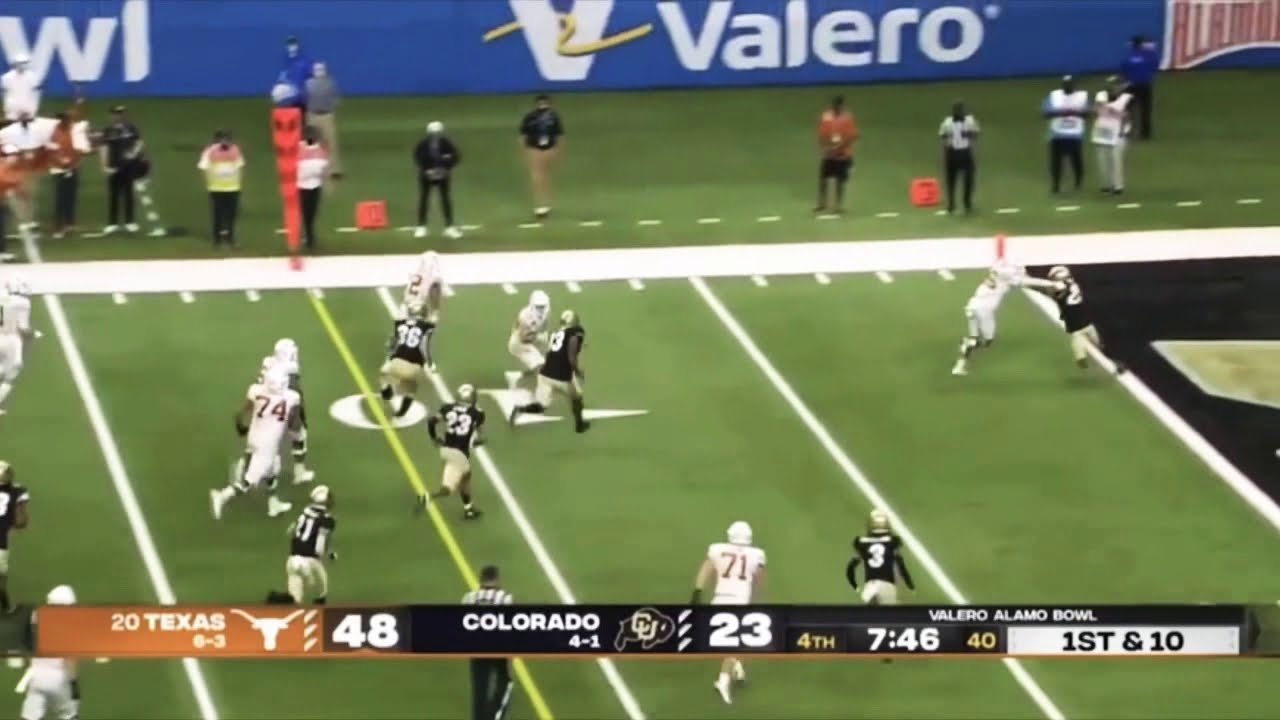 Roschon Johnson bounces off defense for touchdown Texas vs Colorado