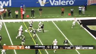 Roschon Johnson bounces off defense for touchdown Texas vs Colorado