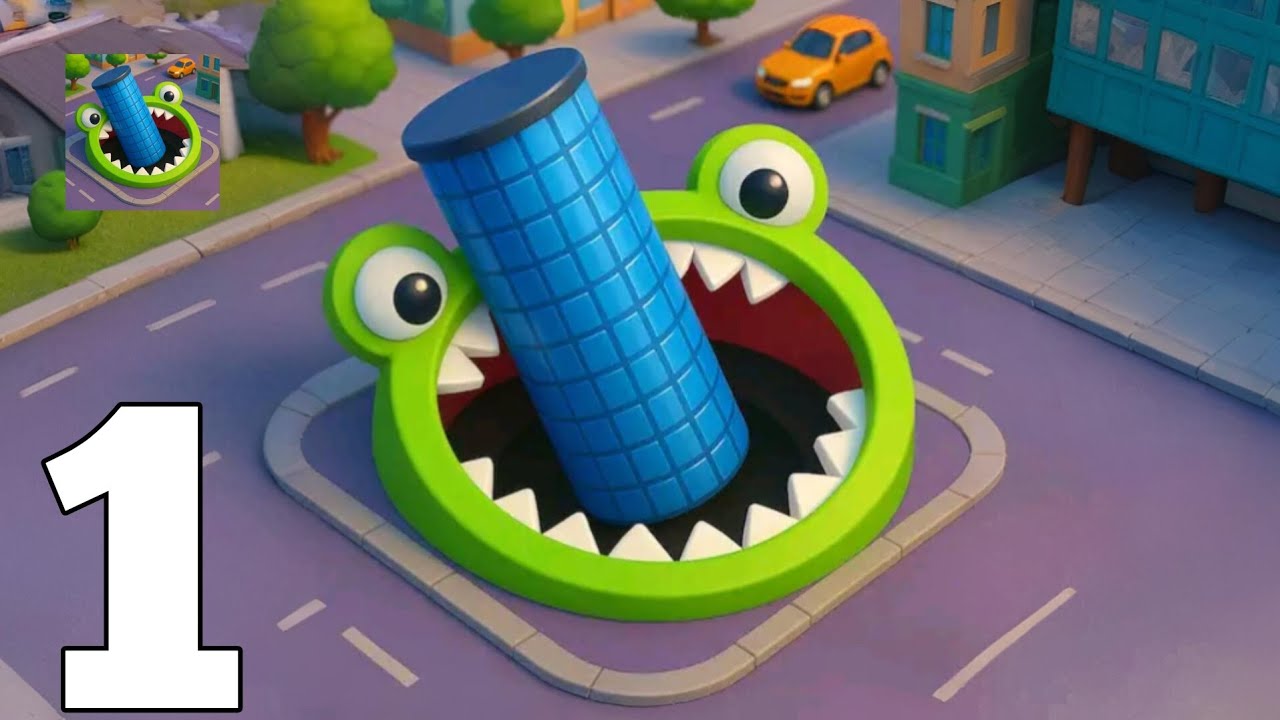 Hole.io - Gameplay Walkthrough Part 1 Tutorial NEW Mobile Game (Android,ios)