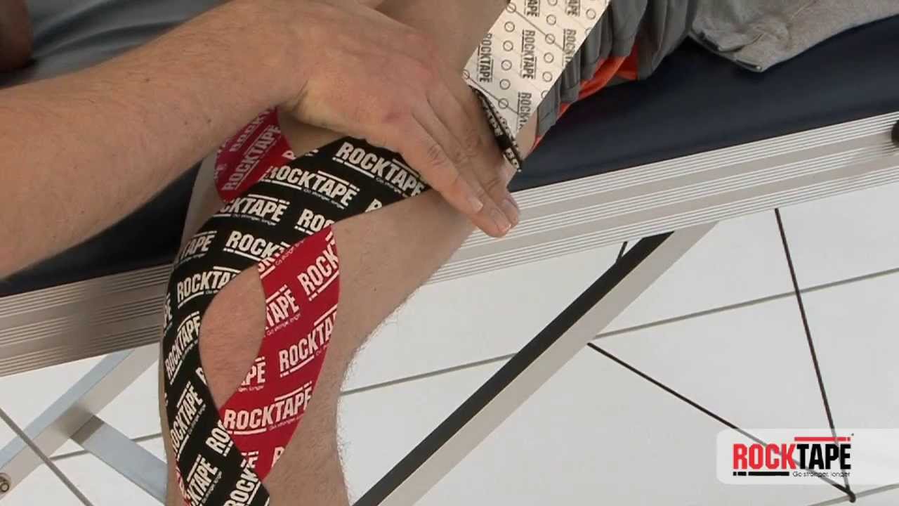 Rocktape Front of knee YouTube