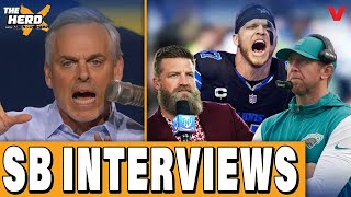 Colin Cowherd talks Super Bowl w/ Lions' Aidan Hutchinson, Liam Coen, Ryan Fitzpatrick | HERD NFL