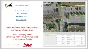 Basic Leica Coding: Video 3 ; Using Point coding Leica Linework-codes, attributes and Code Templates