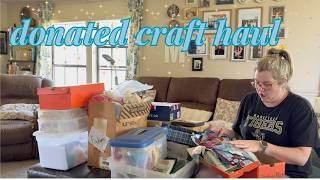 ✨Someone Gave Me Their Craft Supplies… Let’s Sort Through Everything ✨