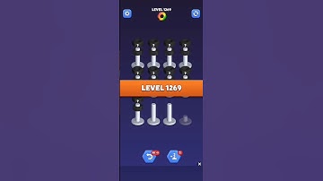 Nut Sort Level 1269 - Color Puzzle Game by Kiwi Fun #games #puzzle #NutSort #NutSortSolution