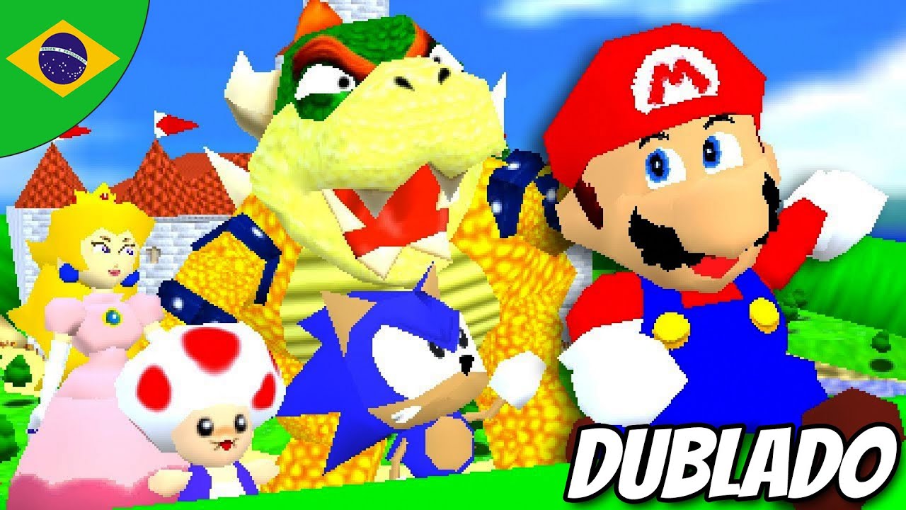 Super Mario 64 MAS ESTÁ SURREALISTA! - Dublado