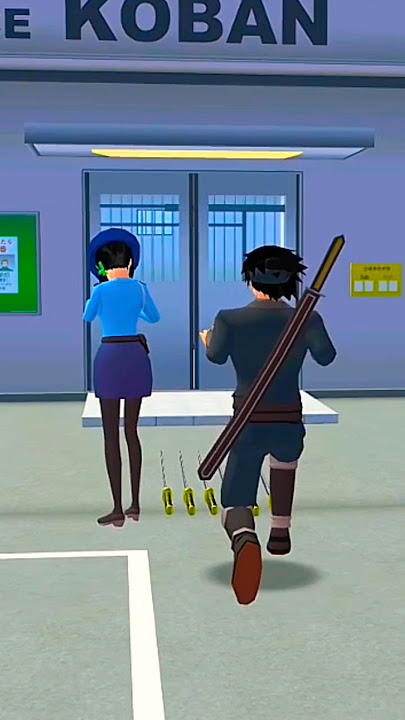 😫Barawon yana gudu ne bayan ya sace takobin ‘yan sandan#sakuraschoolsimulator#shortvideo#viralvideo