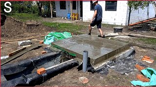 Russian Man Dug a Hole and Built a Bunker under the Garage