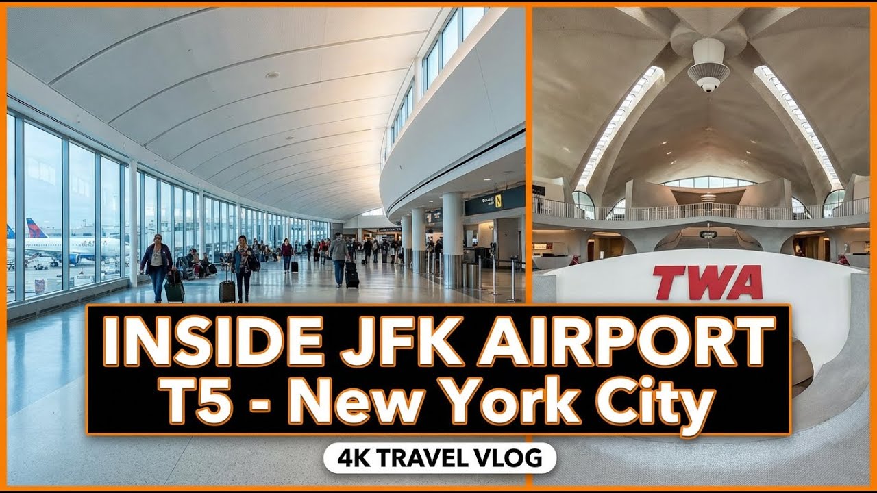 NY JFK国際空港で開催された展覧会のカタログ Terminal 5 Inside JFK Airport Terminal 5 - New York City - YouTube