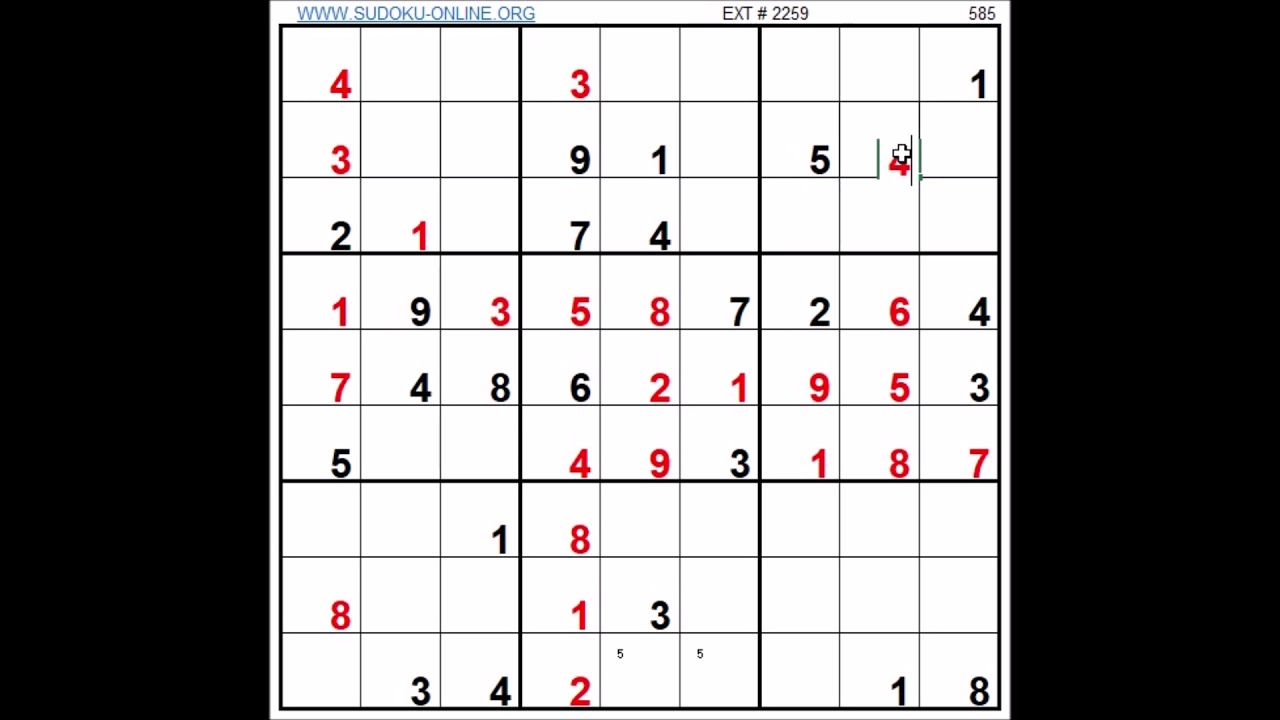 Sudoku cero 35 - YouTube