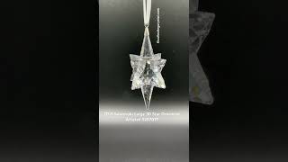 2017  Swarovski Large 3D Star Ornament #christmas #swarovski #ornaments