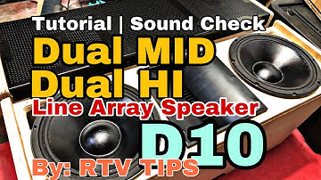 New DUAL  Mid Dual High LINE ARRAY Speaker 2025 D10 Halimaw Tumunog |  Sukat Ituturo | Part 0