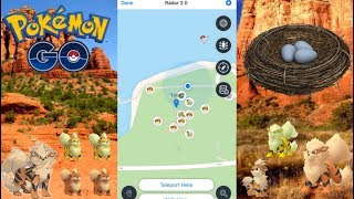 GROWLITHE NEST LOCATION AND CORDS USING POKE ++ | POKEMON GO JOYSTICK HACK GPS screenshot 5