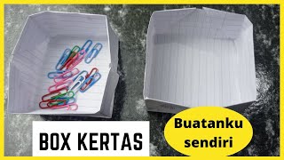 cara membuat box dari kertas bekas sendiri 💪😊 cara membuat box dari kertas bekas sendiri 💪😊