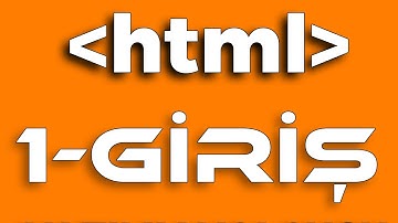 Html dersleri-1 Giriş