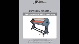 Royal Sovereign RSC-1651LS Cold Pressure Roll Laminator 65