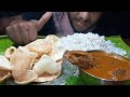 Asmr eating rice fish curry with pampadbigeatersurya