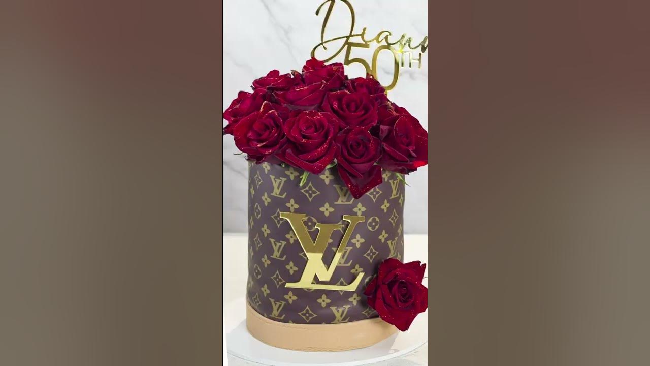 Louis Vitton Gift Box Cake  Louis vitton, Gift box cakes, Louis vuitton  monogram