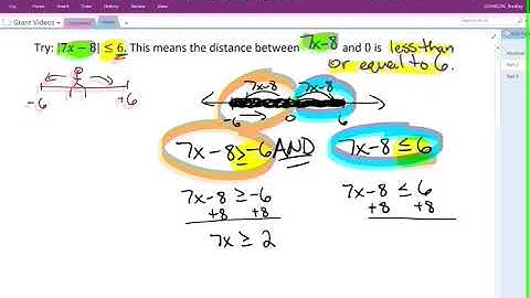 Absolute Value Inequalities Part 2 - Example with less than or equal to