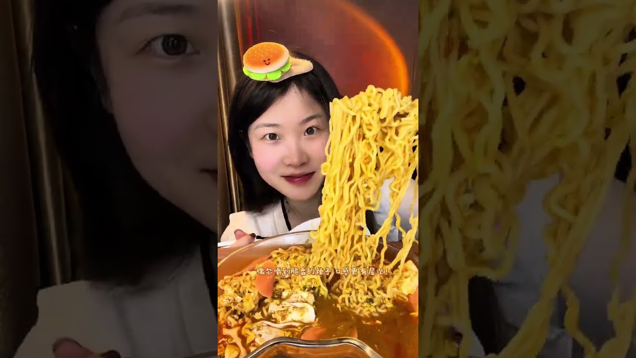 Newcomer food vlogger Shuangfeiwo Instant Noodles 