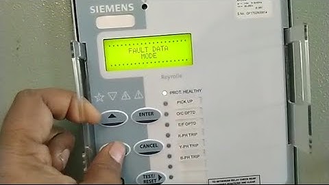 How to read fault data in Siemens 7SR11/Argus Relay