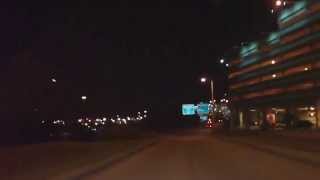 Driving Into PHL Cell Phone Waiting Lot at night