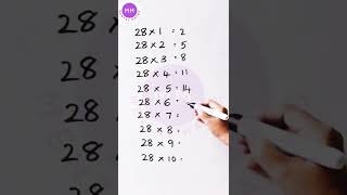 #shorts #ytshorts #multiplicationtable| 28  times table | Learn 28 table | 28 multiplication table