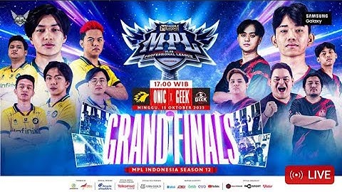 🔴 LIVE MPL ID S12 GRAND FINAL PLAYOFFS ONIC VS GEEK #mplids12  #geek  #onic