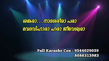 Shankara Nadha Shareera Para Karaoke with Lyrics | Shankarabharanam