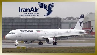 IRAN AIR Airbus A321 ✈️ EP-IFA ✈️ Landing at Hamburg Finkenwerder Airport
