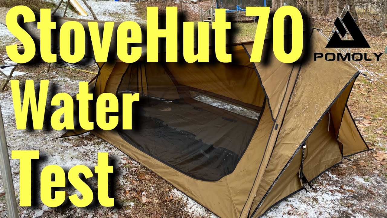 Pomoly StoveHut 70 Hot Tent Water Test Review - YouTube