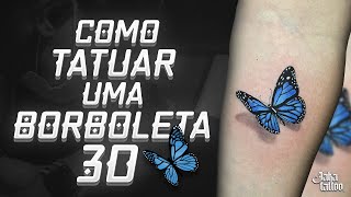 COMO TATUAR BORBOLETA 3D - PASSO A PASSO screenshot 1