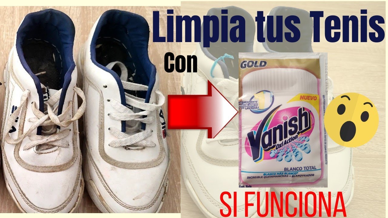 🔴Cómo LIMPIAR tenis Blancos con VAN ISH, Funciona 😱/ #limpieza #amadecasa  