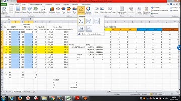 Solver 1: Solver (Microsoft Excel) em cálculos de planejamento fatorial (Design of Experiments)