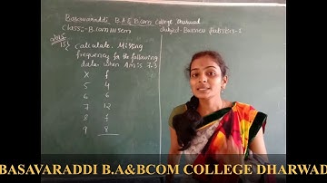 B.com 3rd Sem/B.s Statistics/Prombles based on mean part-4/BASAVARADDI B.A&B.Com COLLEGE DHARWAD