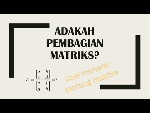 Video: Cara Membagi Matriks