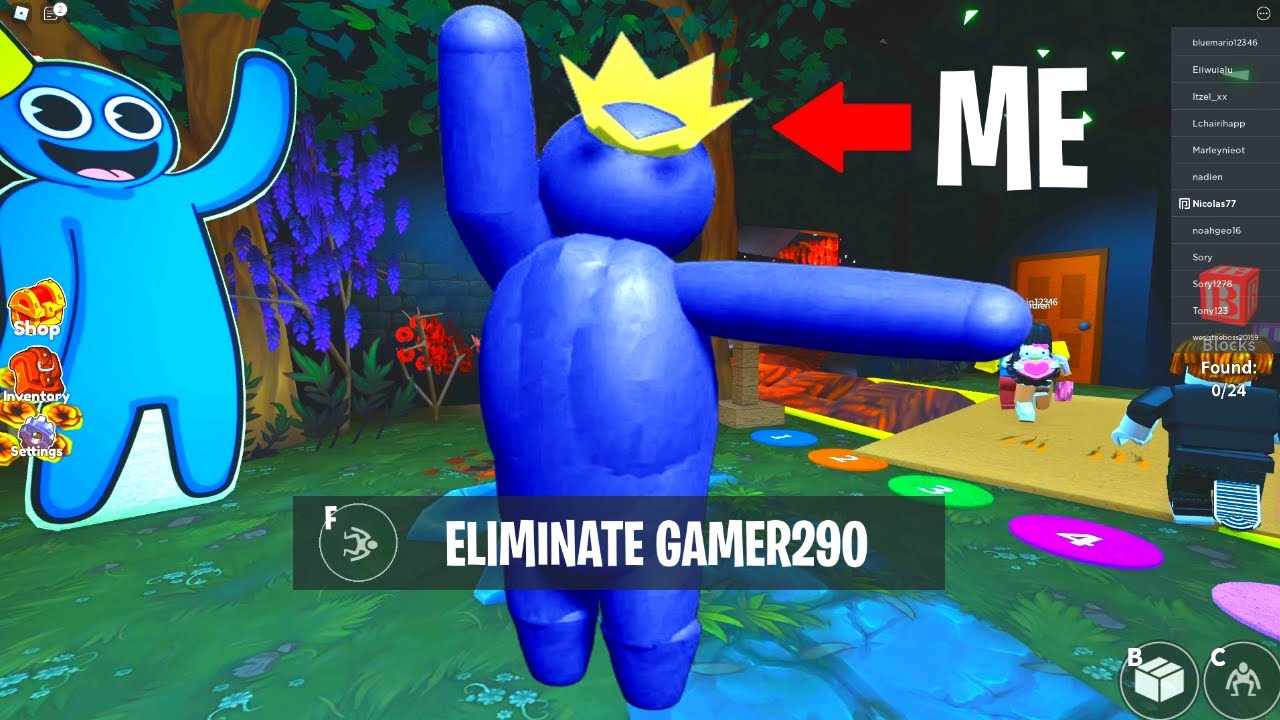 How to Become BLUE in Roblox RAINBOW FRIENDS!? 