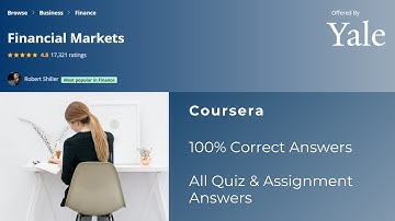 Financial Markets Coursera Quiz Answers | 100% Correct Answers