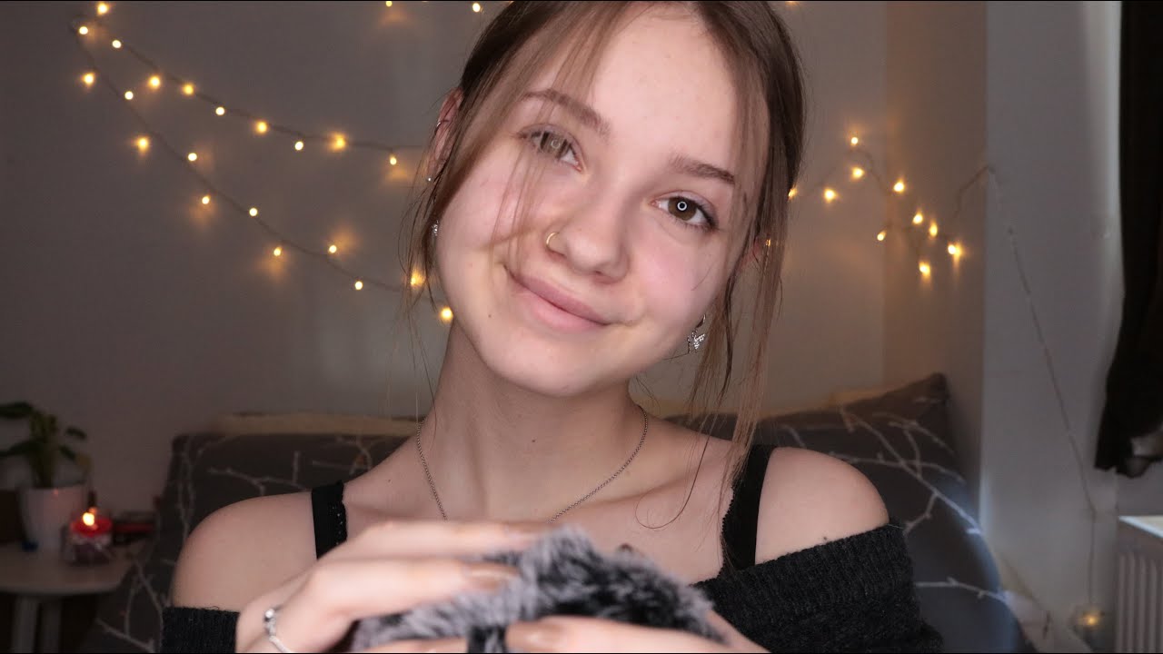 ASMR Positive Affirmation for Relaxation | Tongue Clicking, Head Massage & Whisper [German/Deutsch]🖤