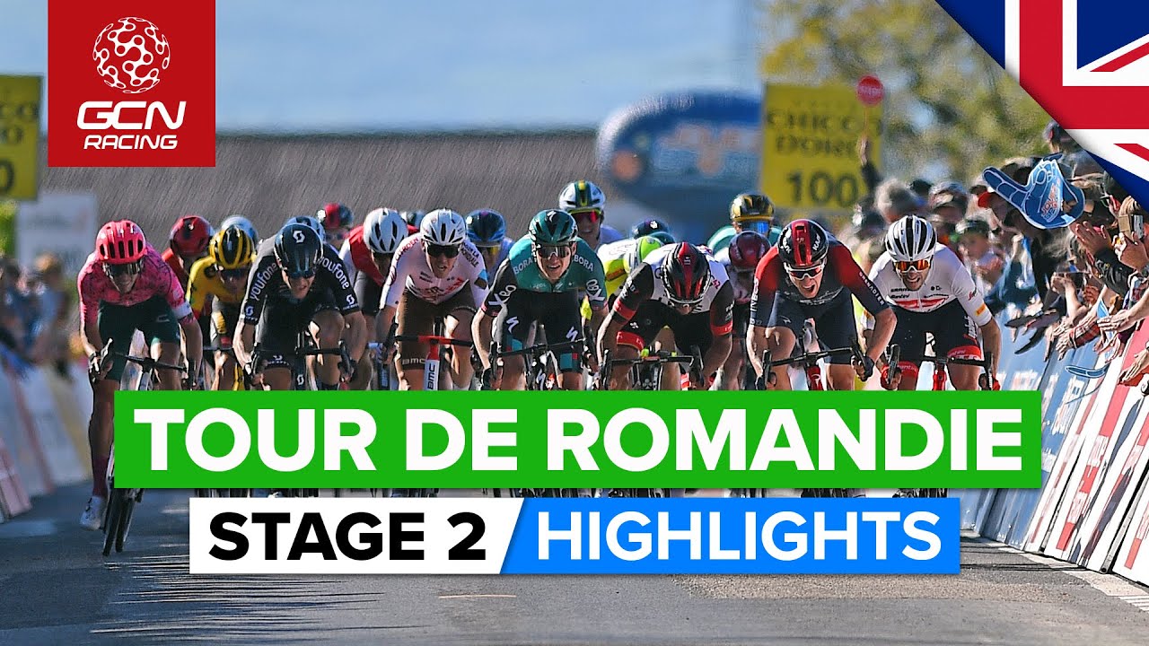 Fast Run-In To First Bunch Sprint | Tour De Romandie 2022 Stage 2  Highlights - Youtube