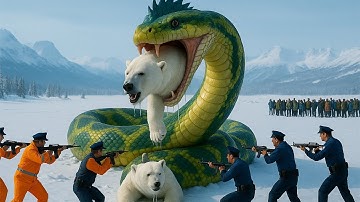 Epic Rescue Saves Polar Bear from Giant Python Attack 🐍🐻‍❄️ | Snake Rescue Channel